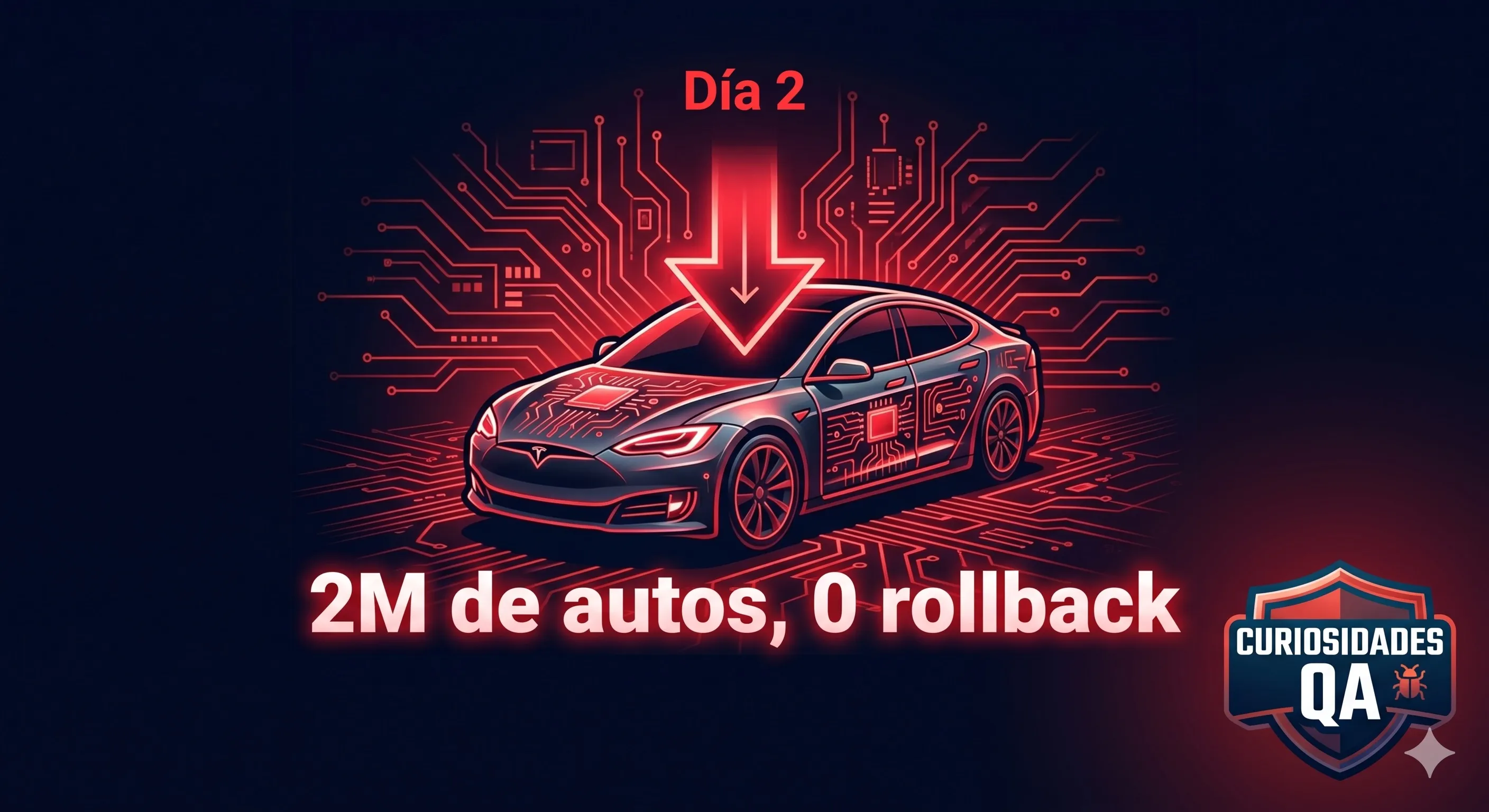 Tesla actualiza 2 millones de autos sin rollback: cómo se testea una actualización OTA