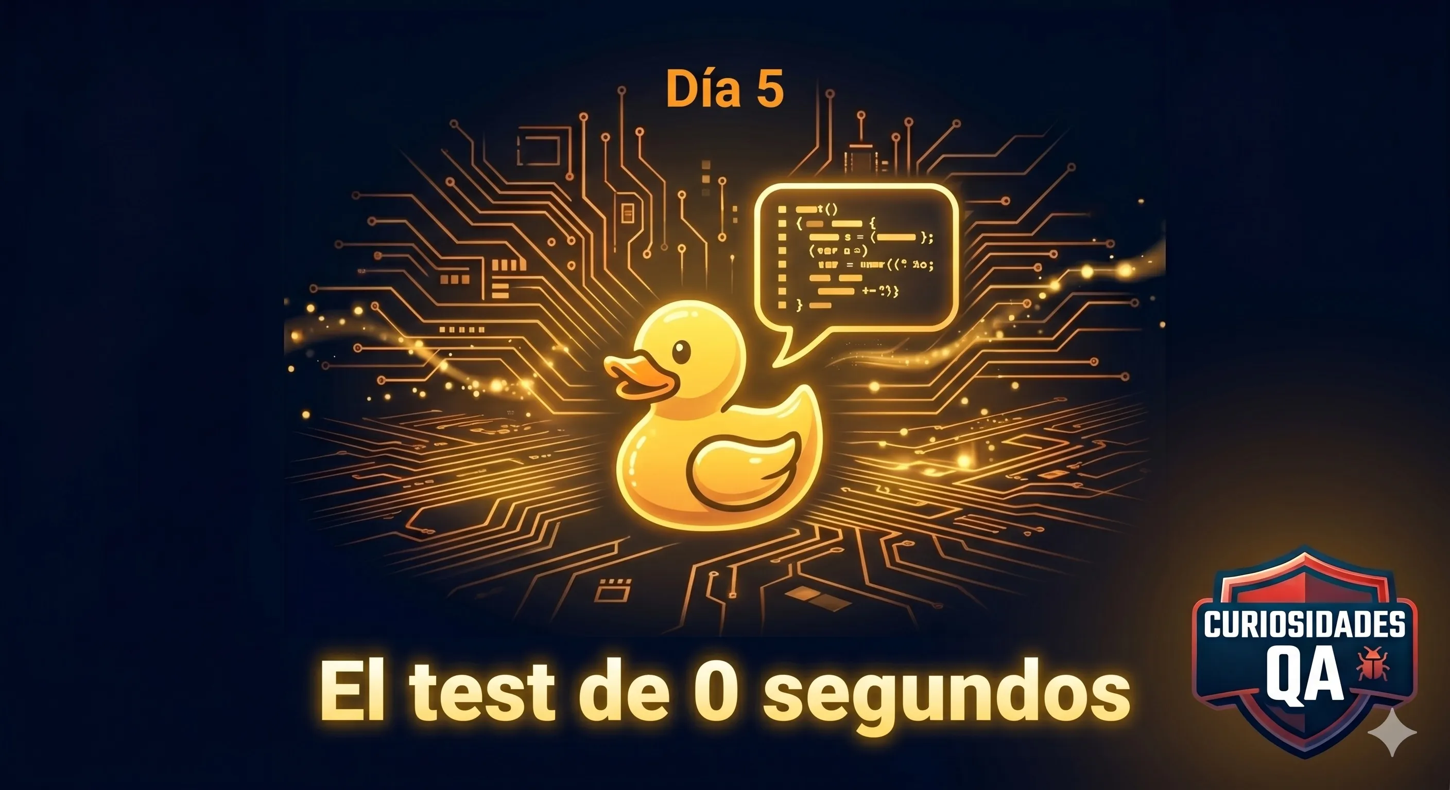 Rubber duck testing: el test de 0 segundos que encuentra bugs reales