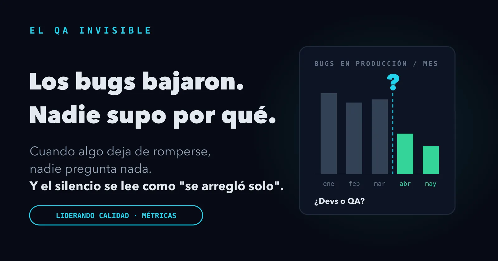 El QA invisible: bajaste los bugs en producción y nadie supo decir por qué